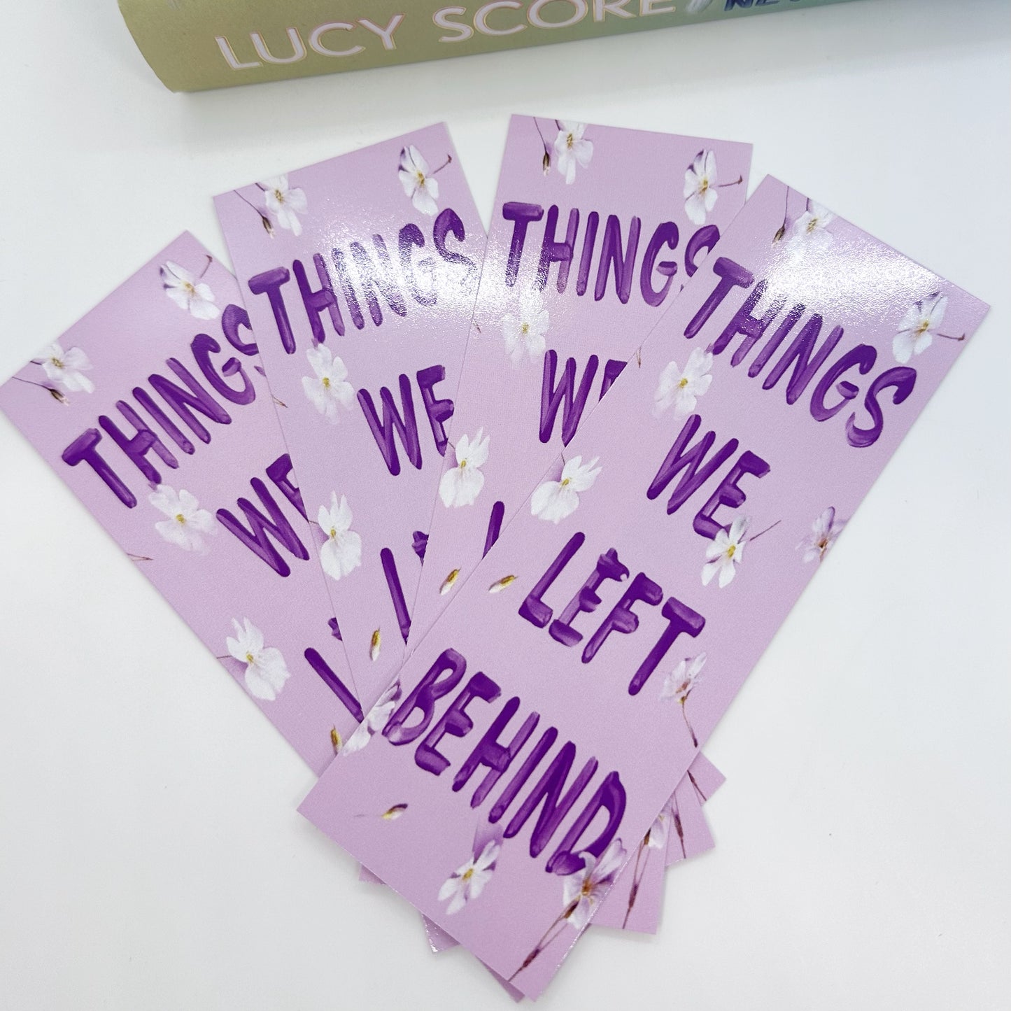Things We Left Behind Bookmark, Lucy Score, Quote Bookmarks
