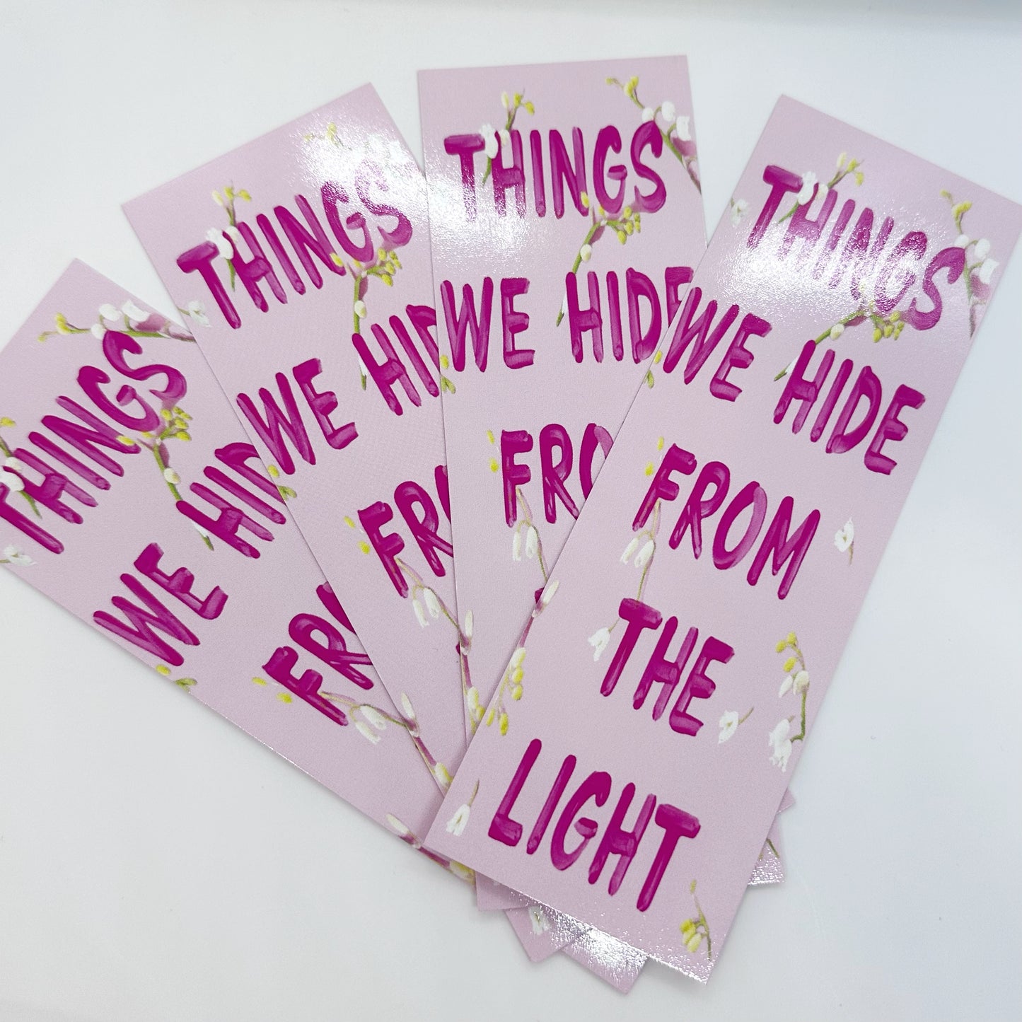 Things We Hide From The Light Bookmark, Lucy Score, Quote Bookmarks