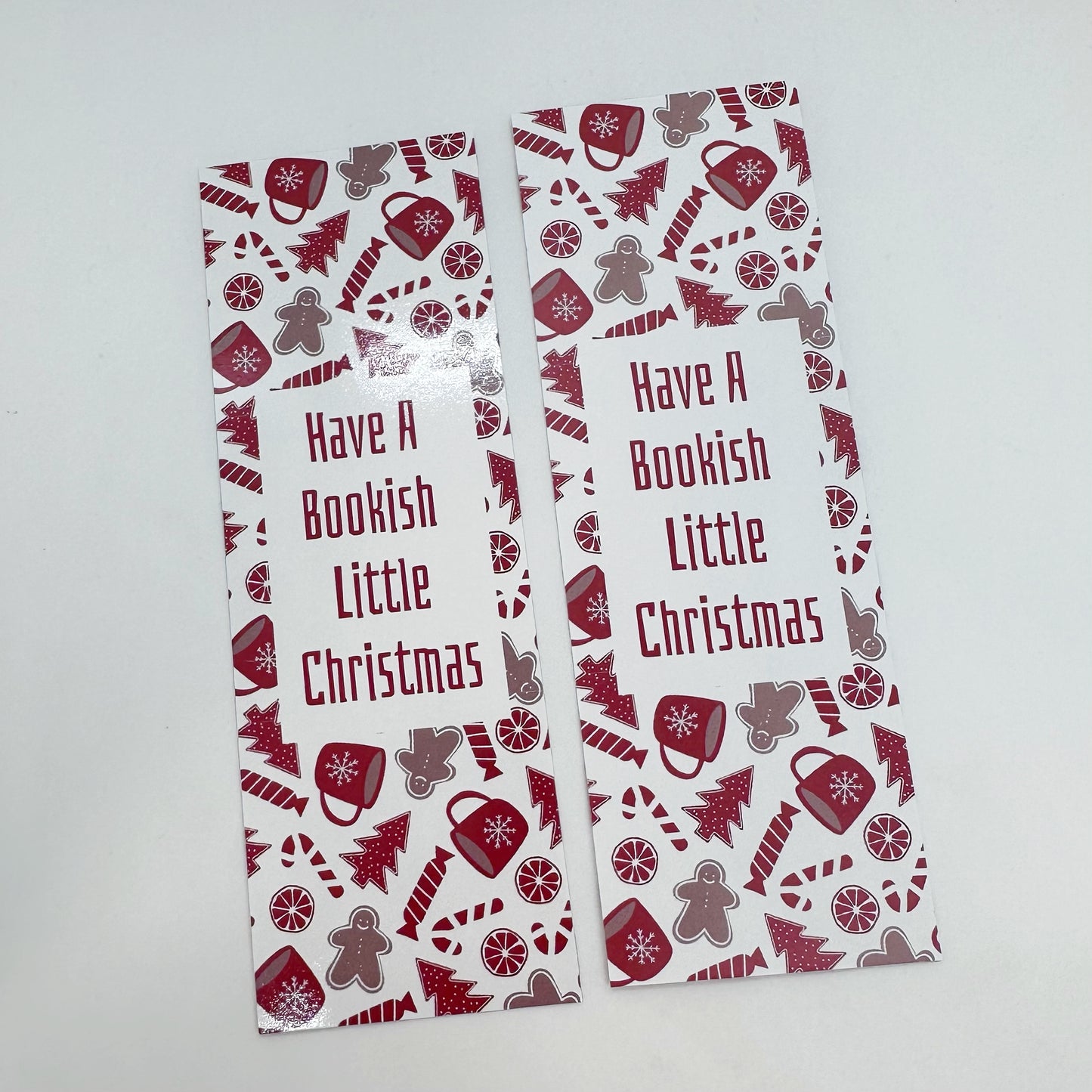 Have A Bookish Little Christmas Bookmark, Christmas Books, Quote Bookmarks