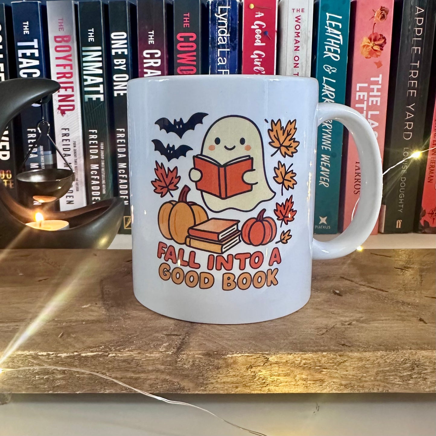 Fall Into a Good Book Mug
