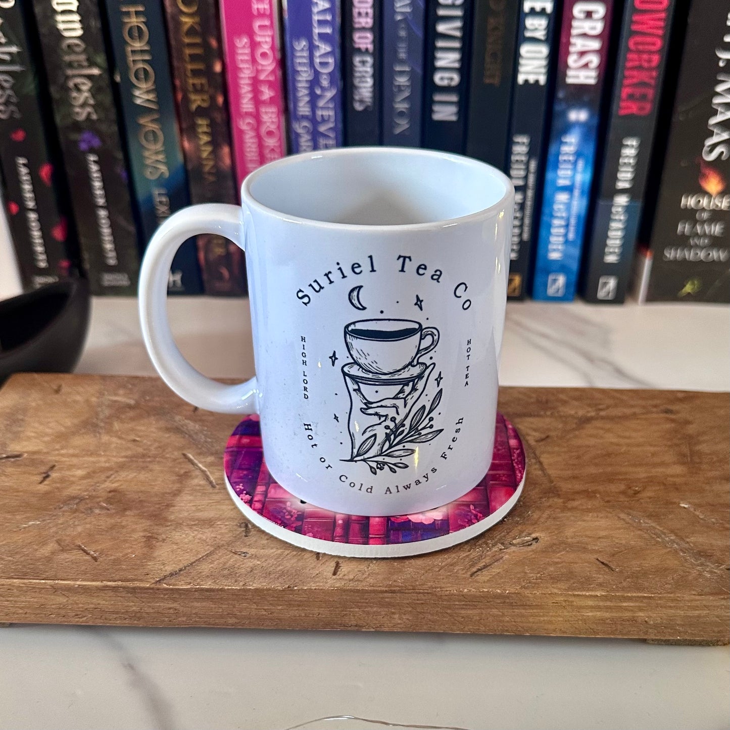 Buy Me Books and Tell Me I’m Pretty – Ceramic Bookish Coaster