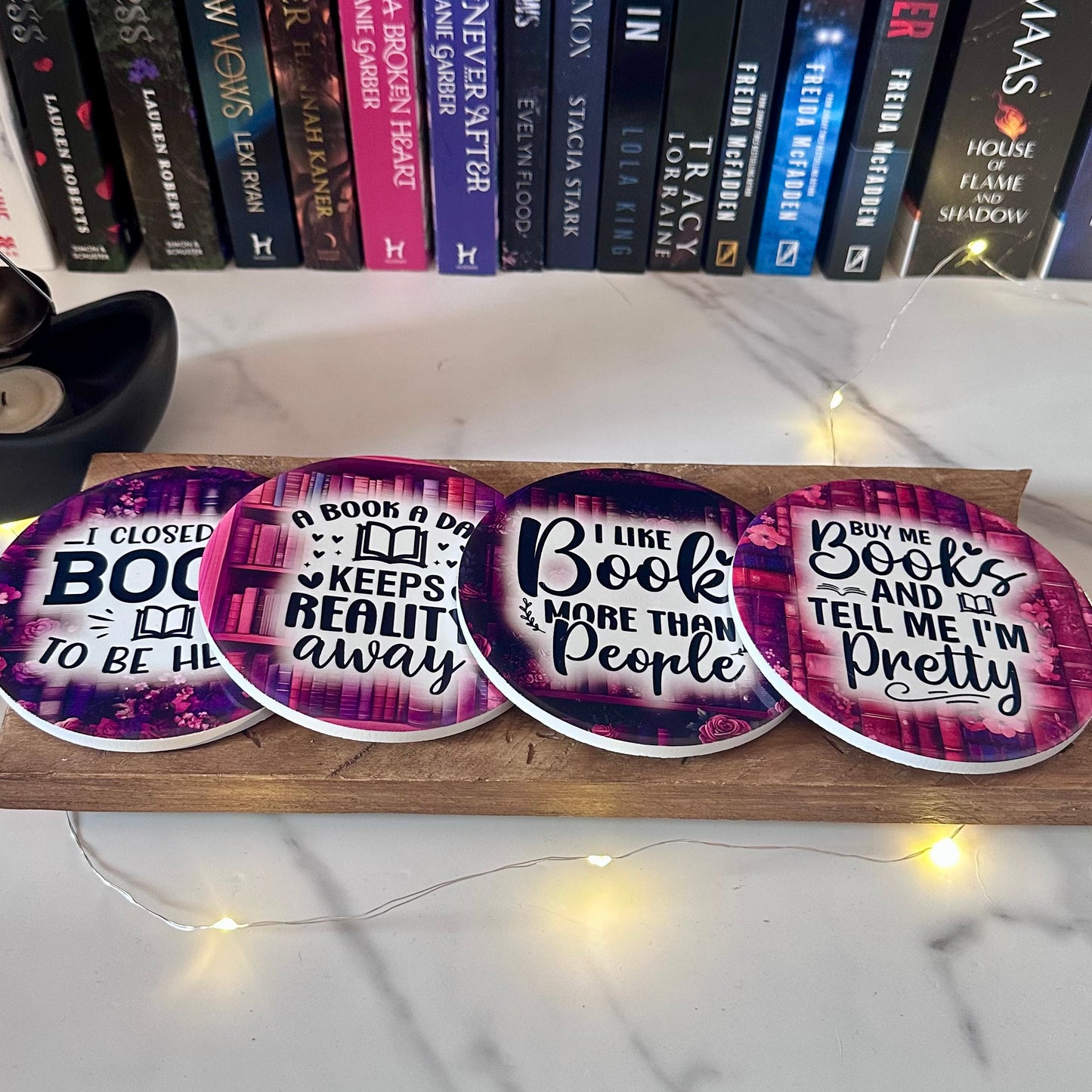 Complete Bookish Coaster Set
