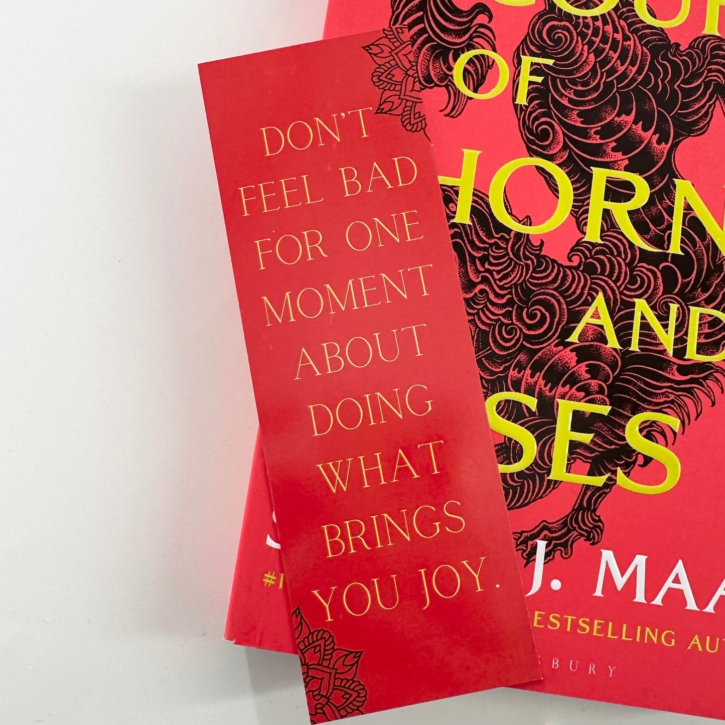 ACOTAR Bookmark, Fantasy Romance Readers Bookmark,Double Sided, Book Gifts For Book Lovers