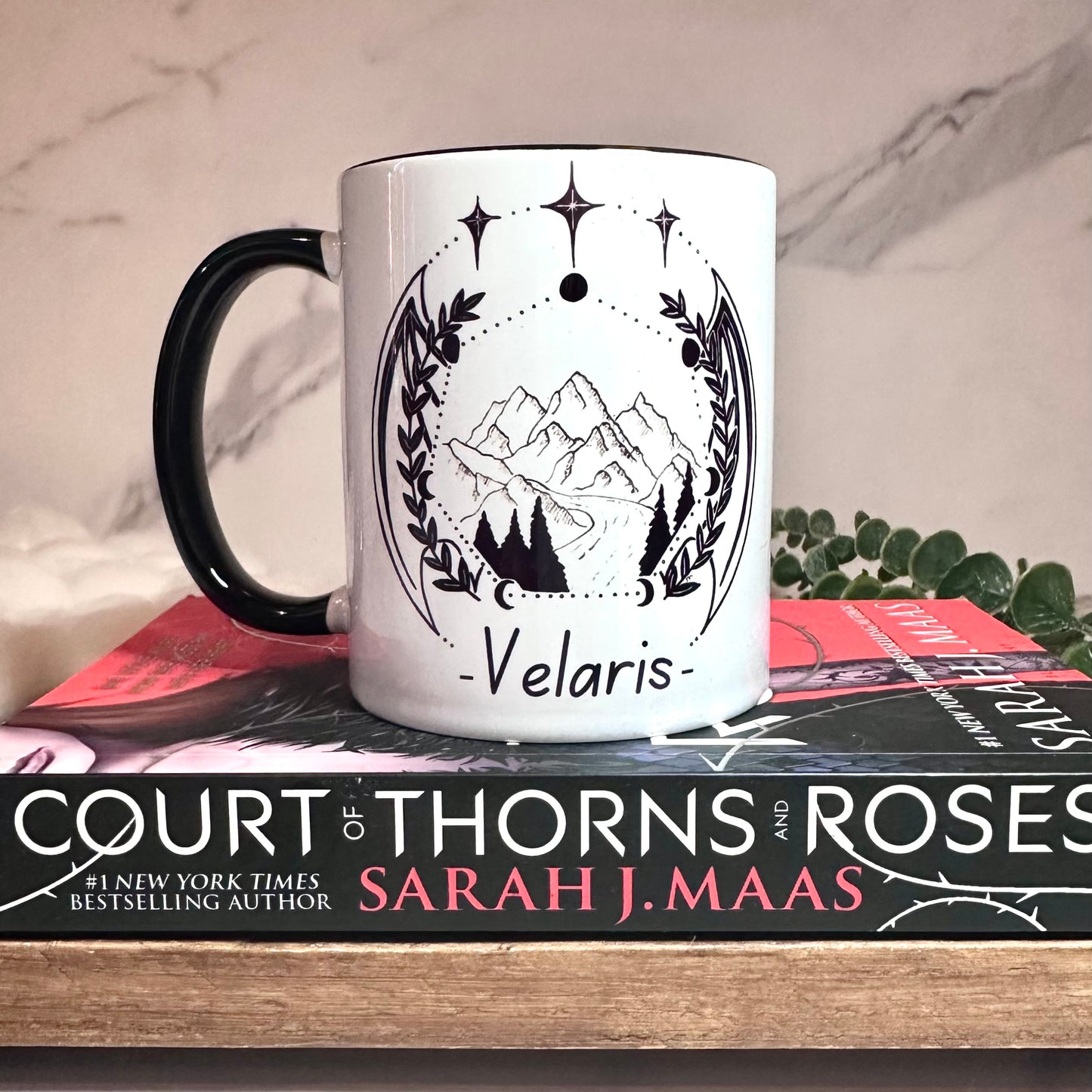 Velaris City Of Starlight Black Lined Mug