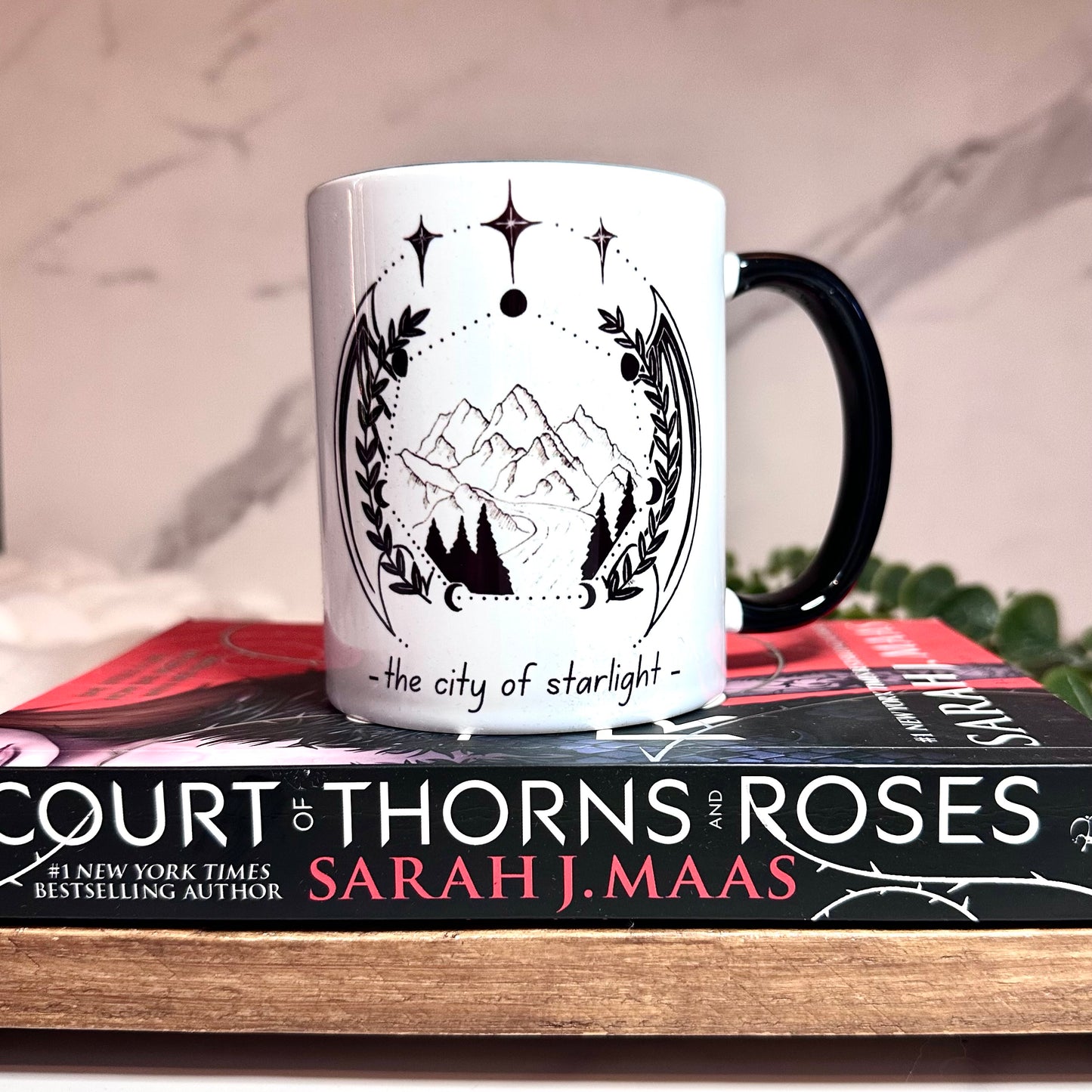 Velaris City Of Starlight Black Lined Mug