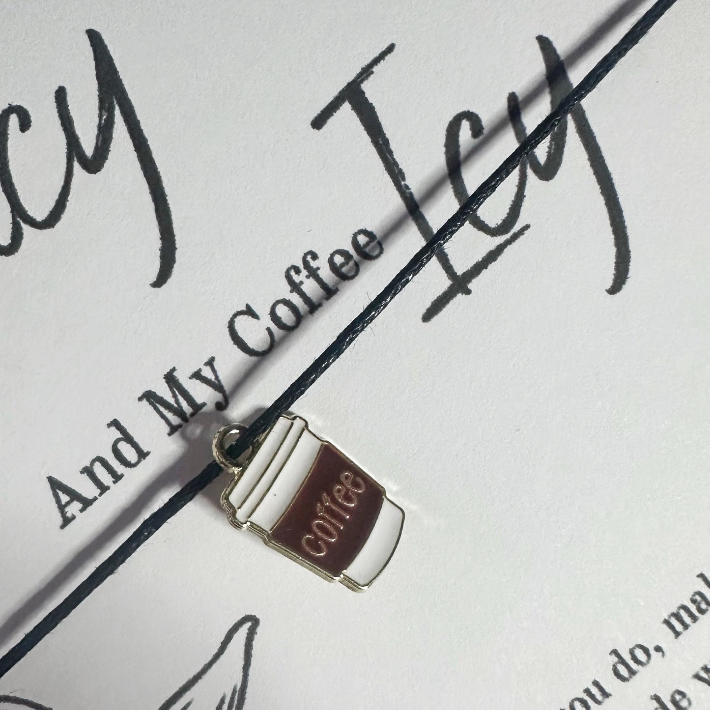 I Like My Books Spicy And My Coffee Icy Wish Bracelet