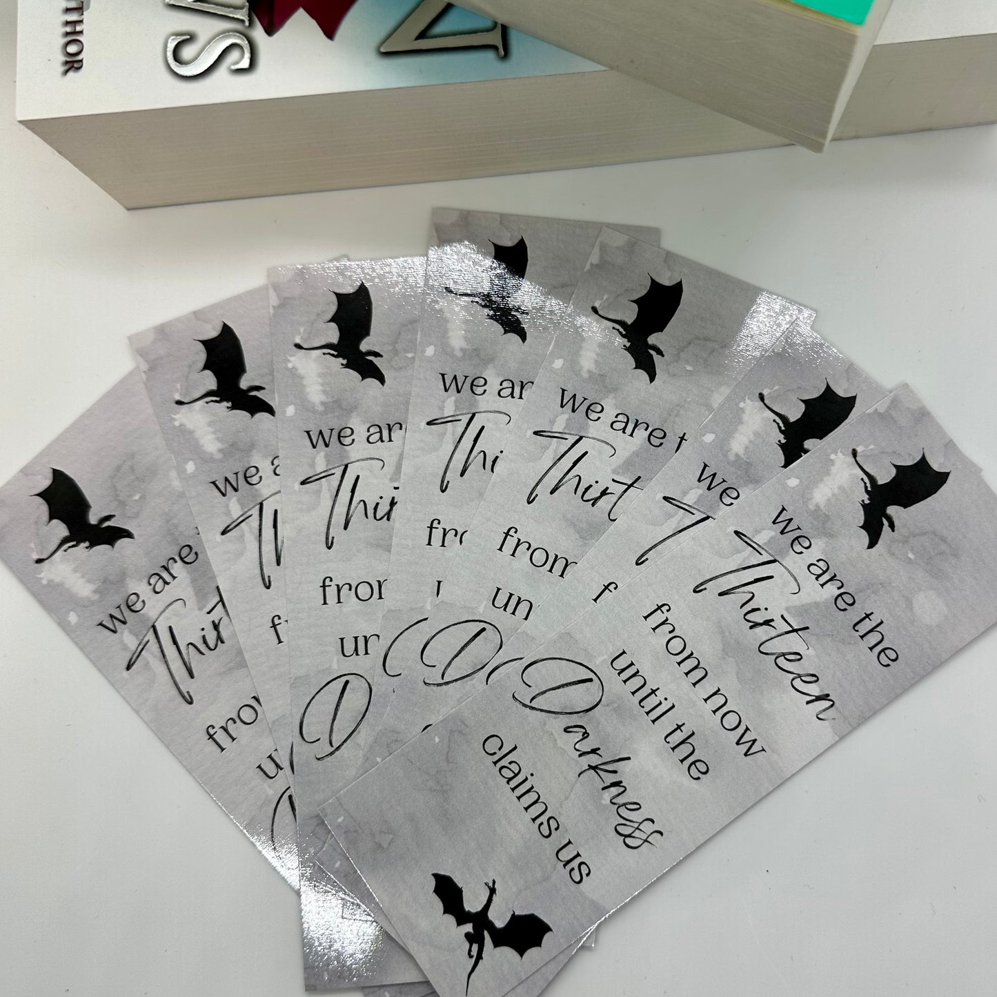 Throne Of Glass Bookmark, We Are The Thirteen From Now Until The Darkness Claims Us Bookmark