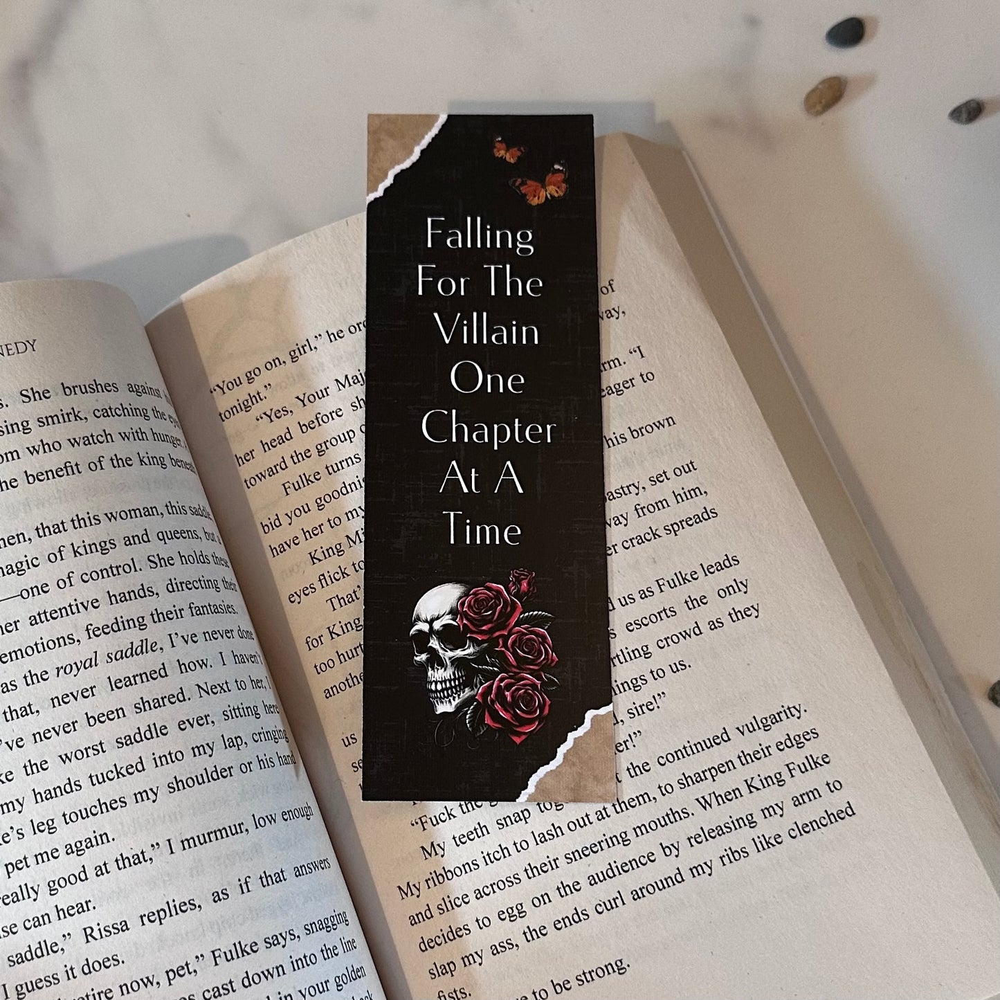 Falling For The Villain One Chapter At A Time Bookmark - PRE ORDER
