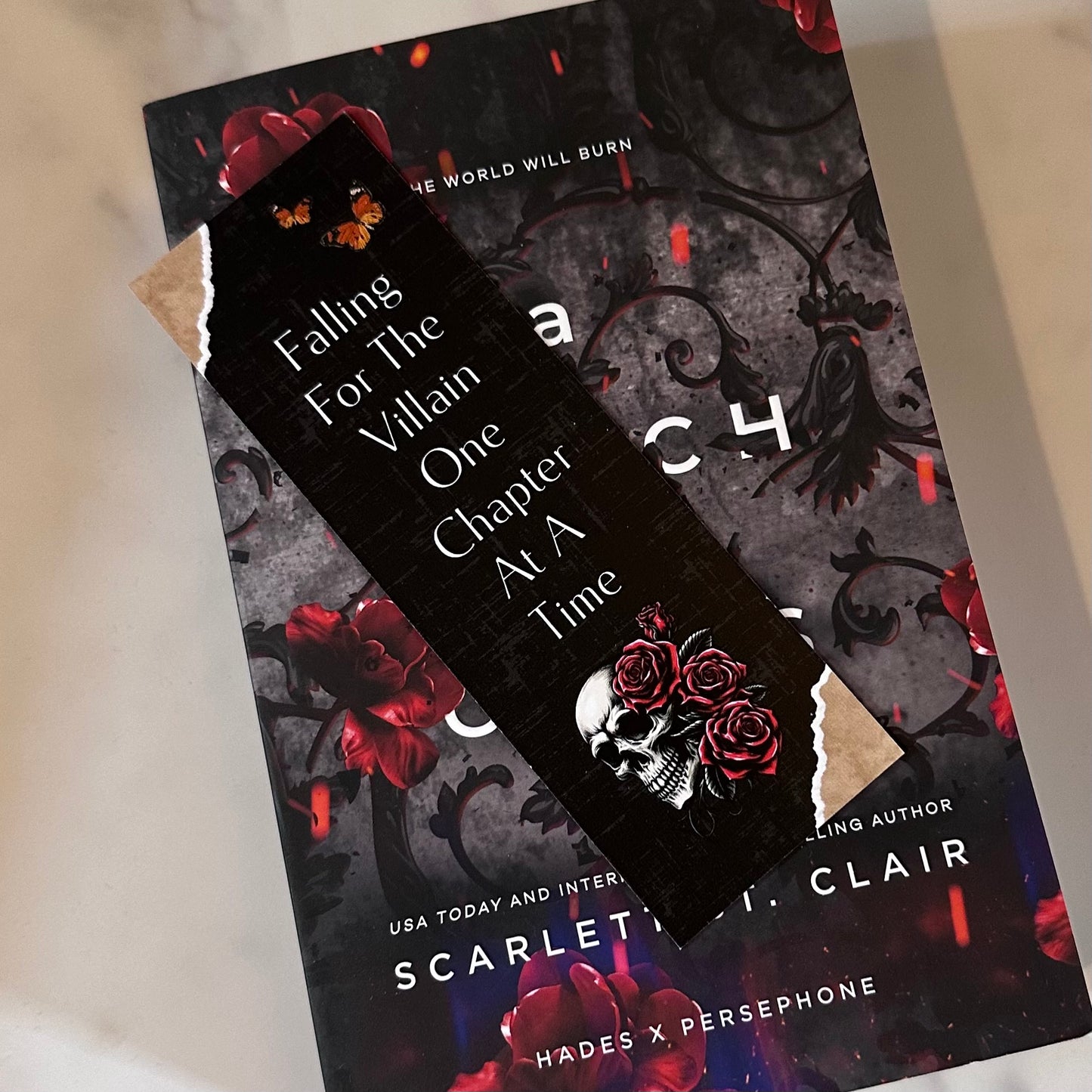Falling For The Villain One Chapter At A Time Bookmark - PRE ORDER