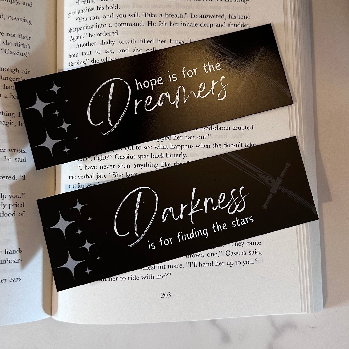 Lady Of Darkness Inspired Bookmark