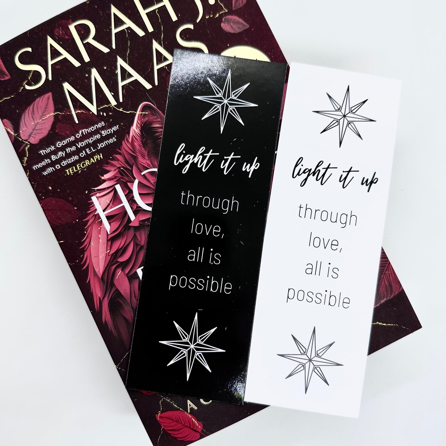 Crescent City Bookmark, Light It Up, Through Love All Is Possible Bookmark