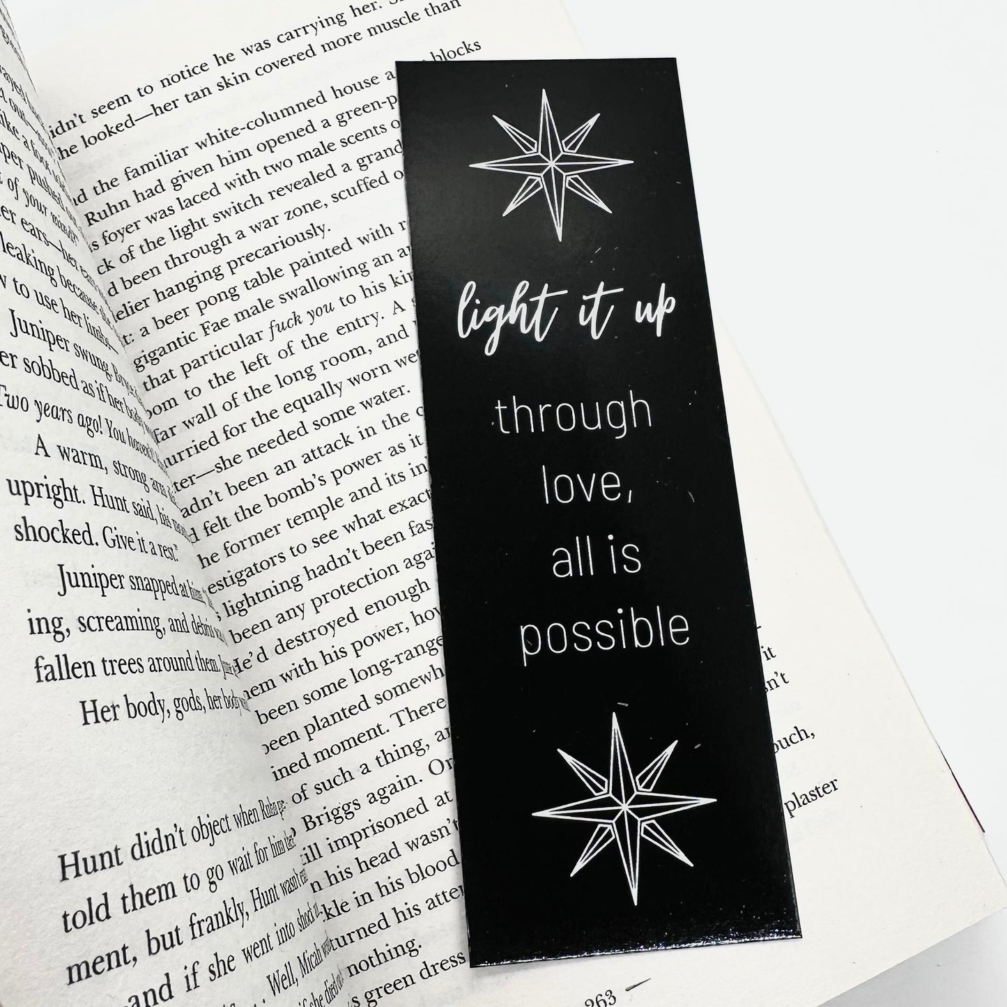 Crescent City Bookmark, Light It Up, Through Love All Is Possible Bookmark