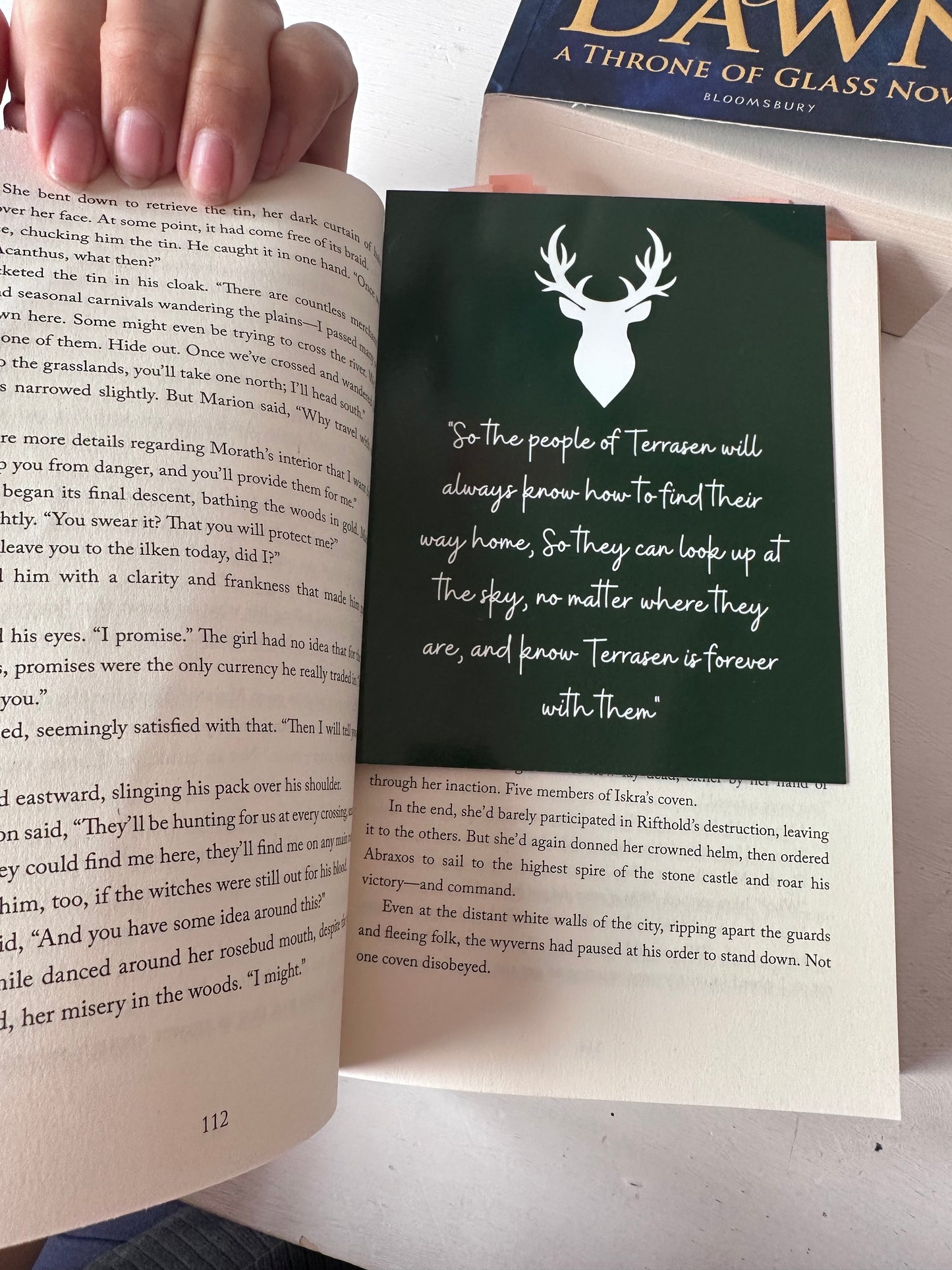 Throne Of Glass Tandem Read Bookmark, TOG Print