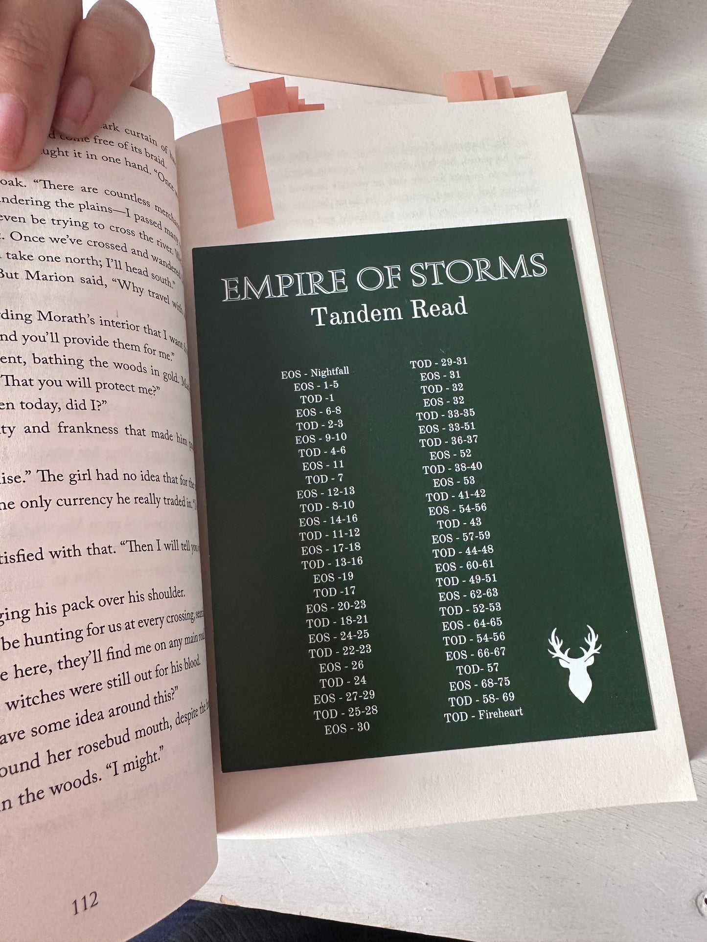 Throne Of Glass Tandem Read Bookmark, TOG Print