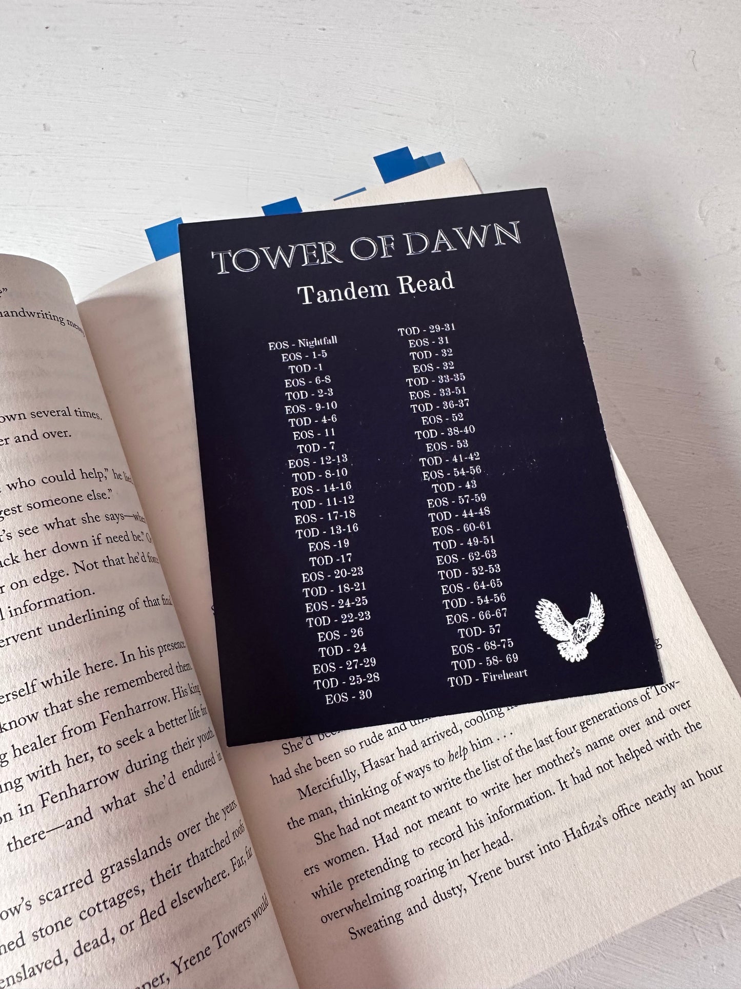 Throne Of Glass Tandem Read Bookmark, TOG Print