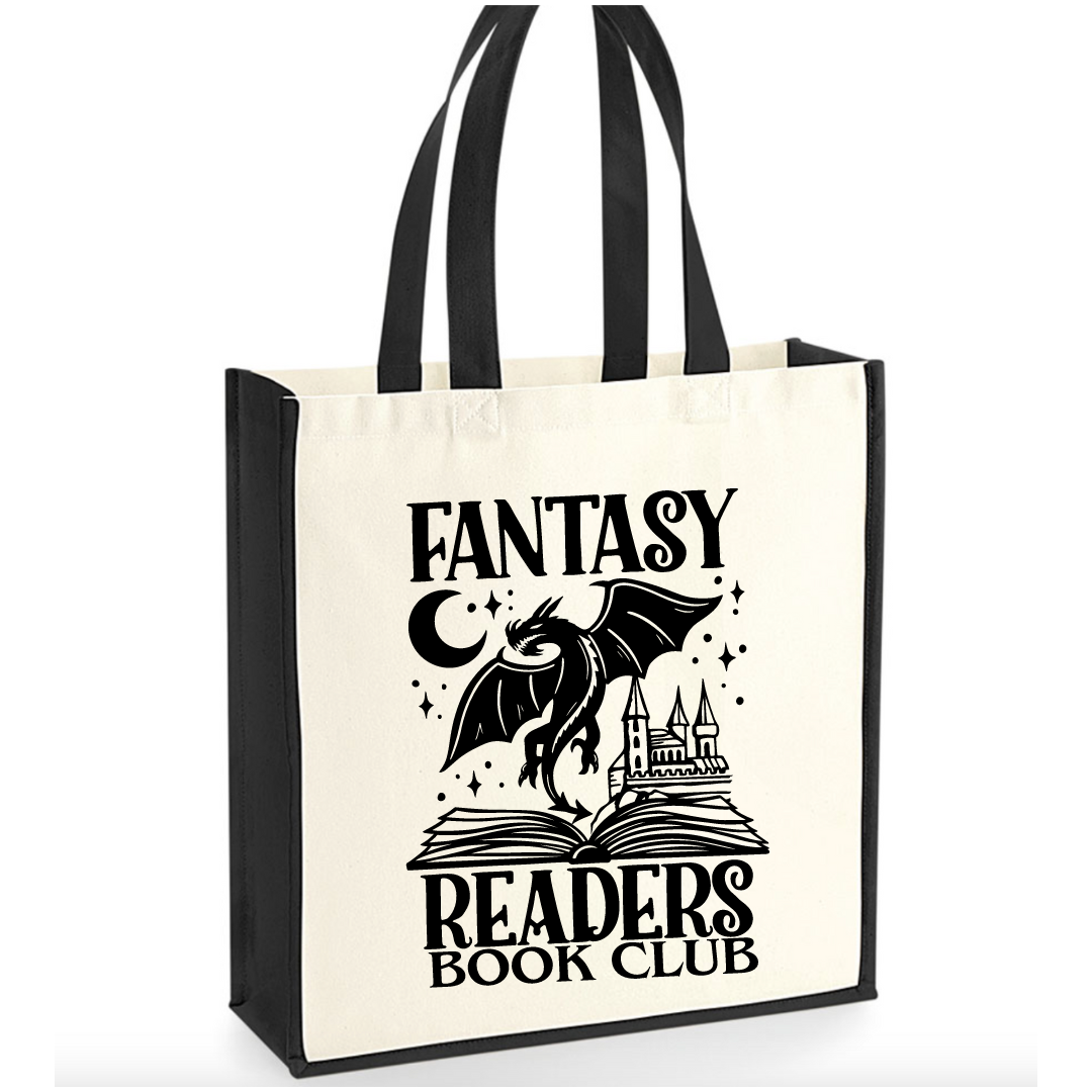 Fantasy Readers Bookclub Tote Bag, Canvas Tote Bag - PRE ORDER