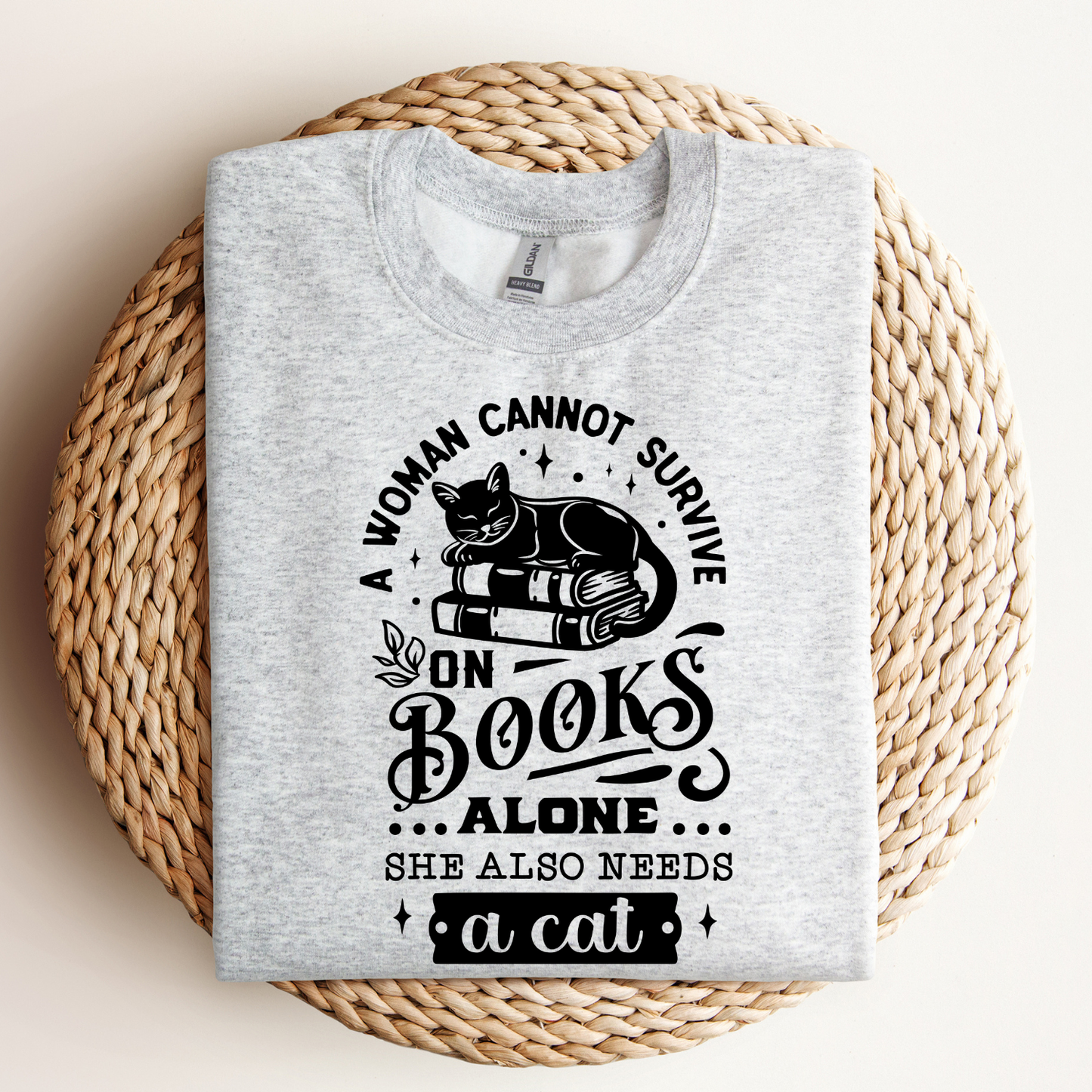Book Lover Cat Jumper