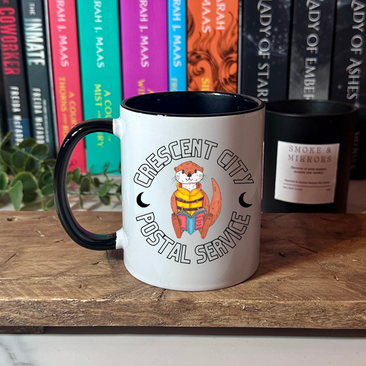 Crescent City - Otter Postal Service Black Lined Mug