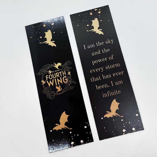 Fourth Wing Bookmark, I Am The Sky And The Power Of Every Storm That Has Ever Been. I Am Infinite Bookmark