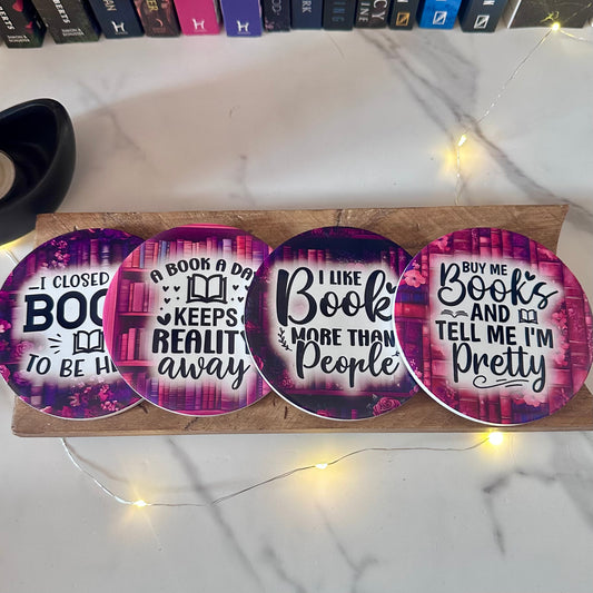 Complete Bookish Coaster Set