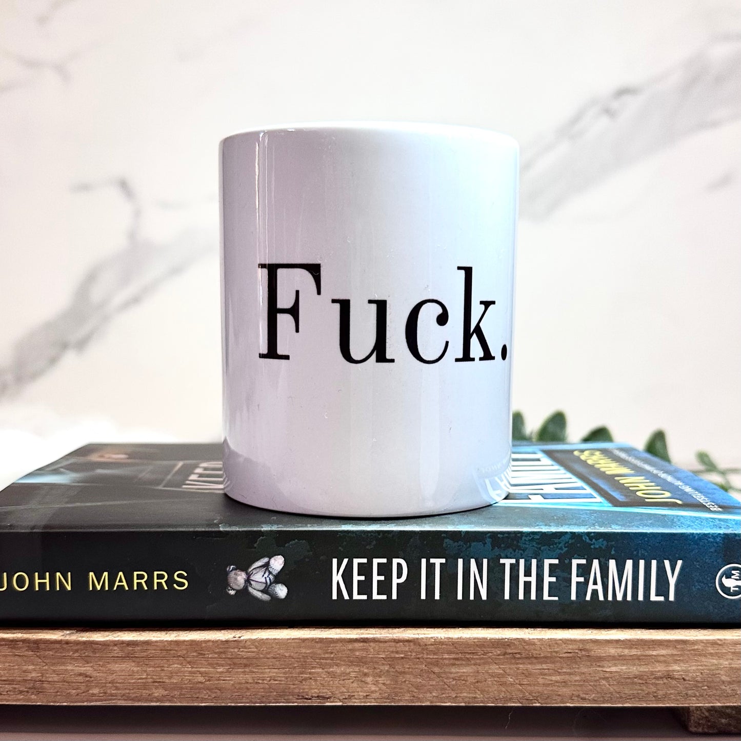 Fuck, Chapter 39, John Marrs Mug, Bookish Merch, Keep It In The Family, Thriller Book Mug