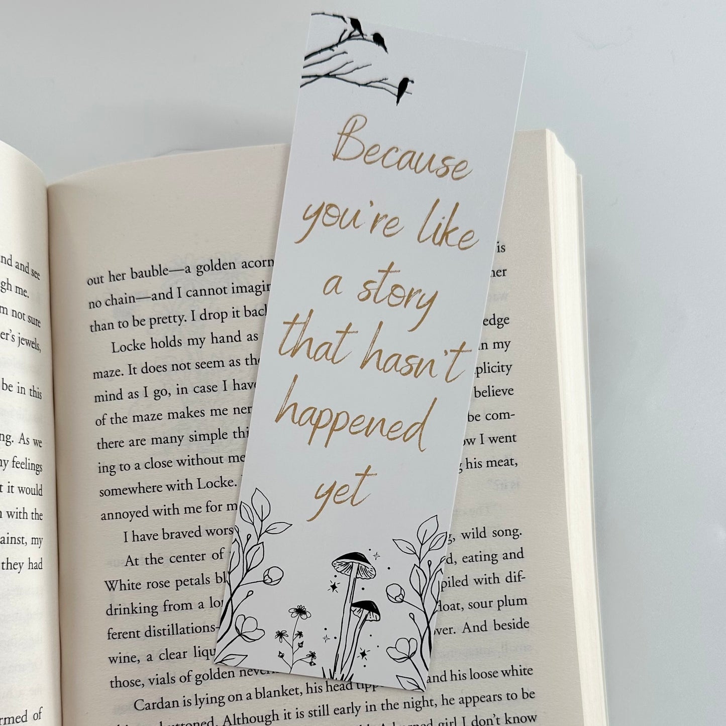 The Cruel Prince Quote, Fantasy Romance Bookmark,Double Sided,Book Gifts For Book Lovers