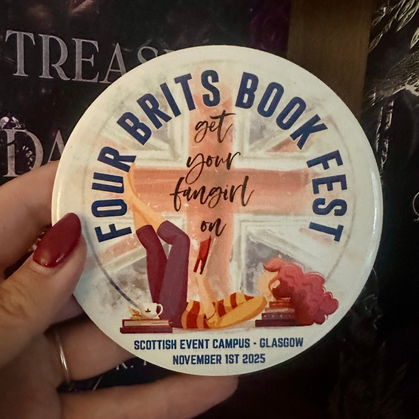 FBBF - Glasgow 2025 – Ceramic Bookish Coaster - PRE ORDER