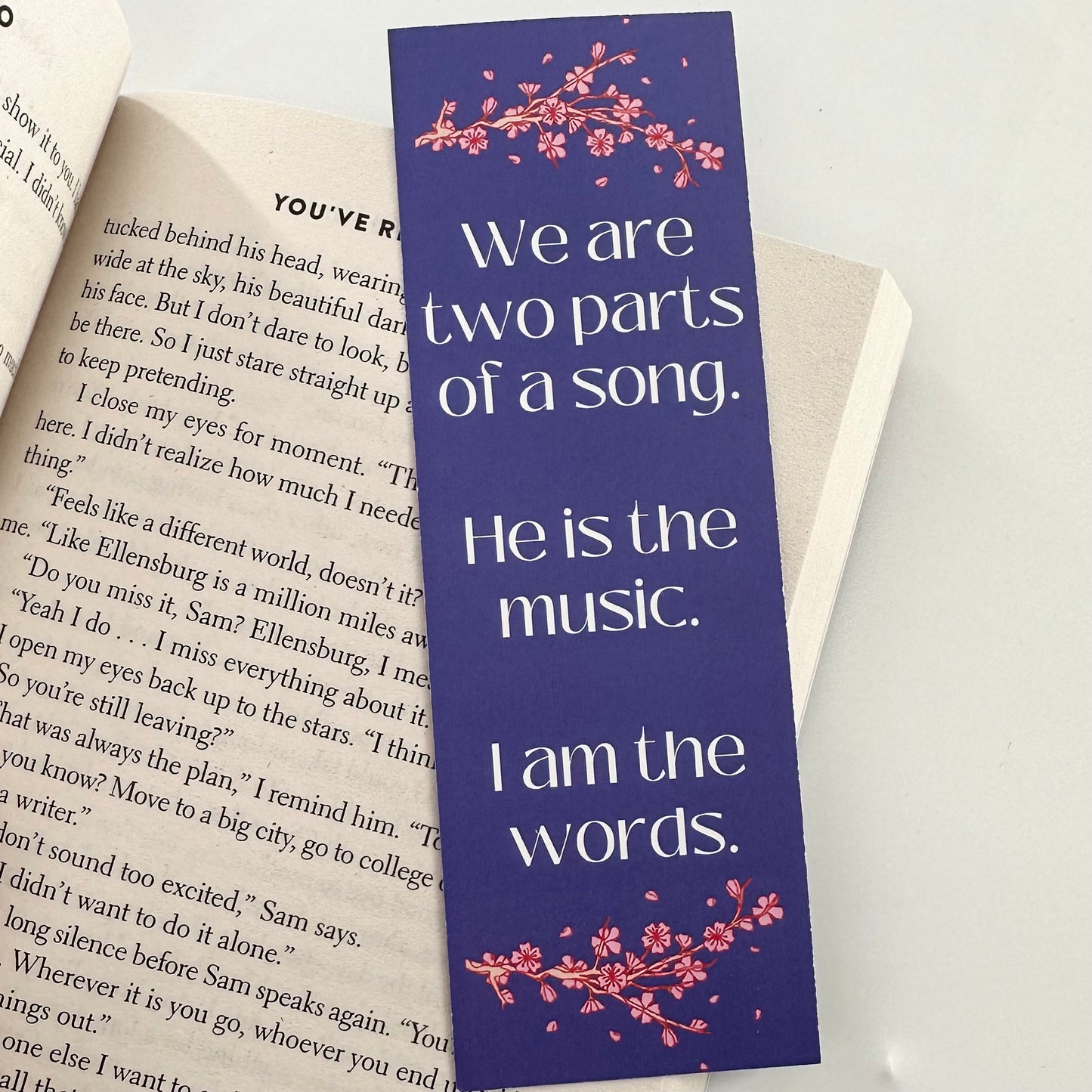 You've Reached Sam Bookmark,Romance Readers Bookmark,Double Sided, Book Gifts For Book Lovers