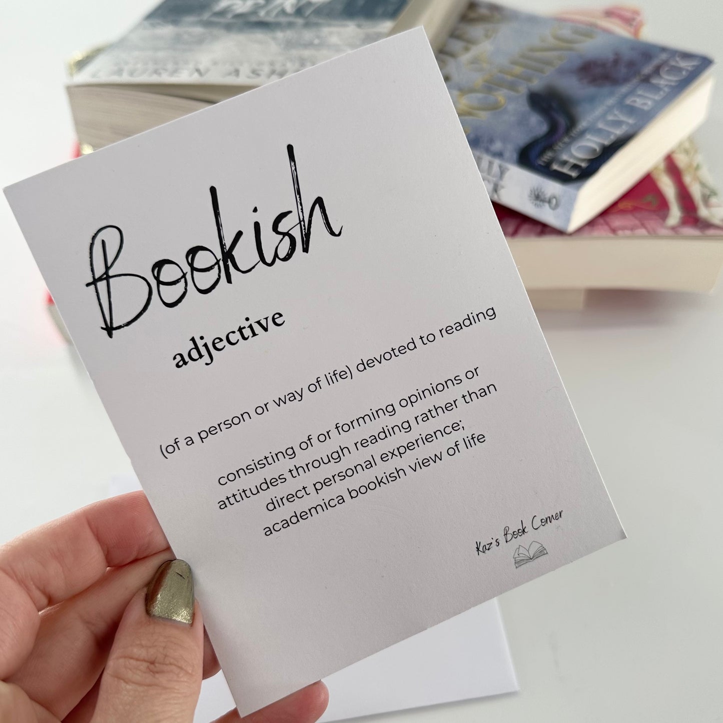 Bookish Print, Book Prints, A6 Book Definition