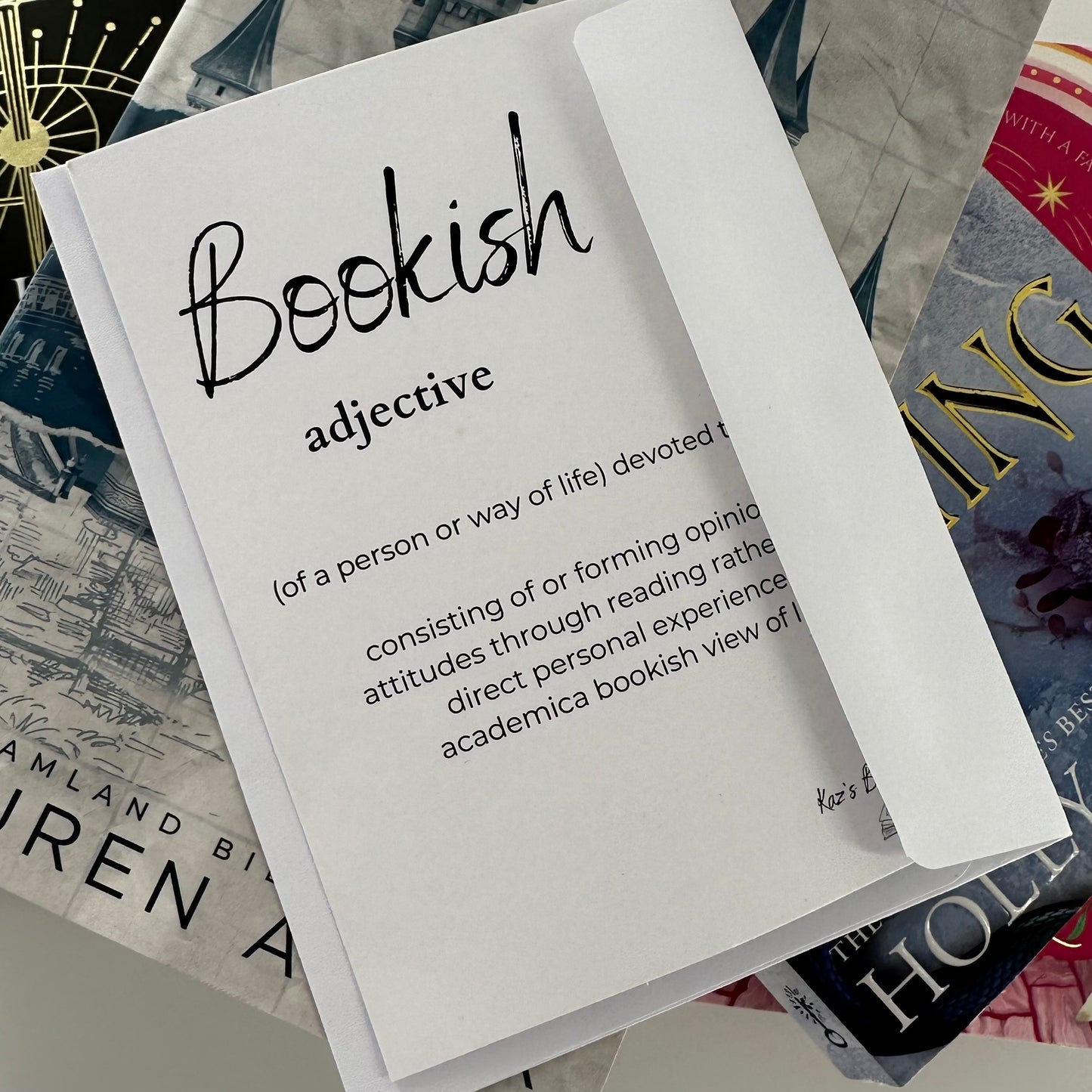 Bookish Print, Book Prints, A6 Book Definition