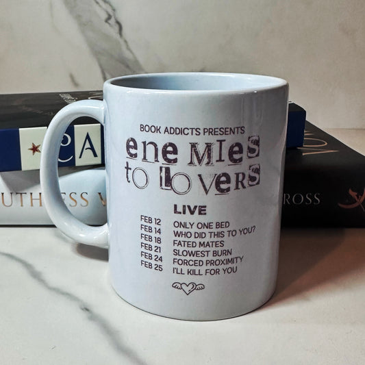 Enemies To Lovers Mug. Book Addicts Presents Mug