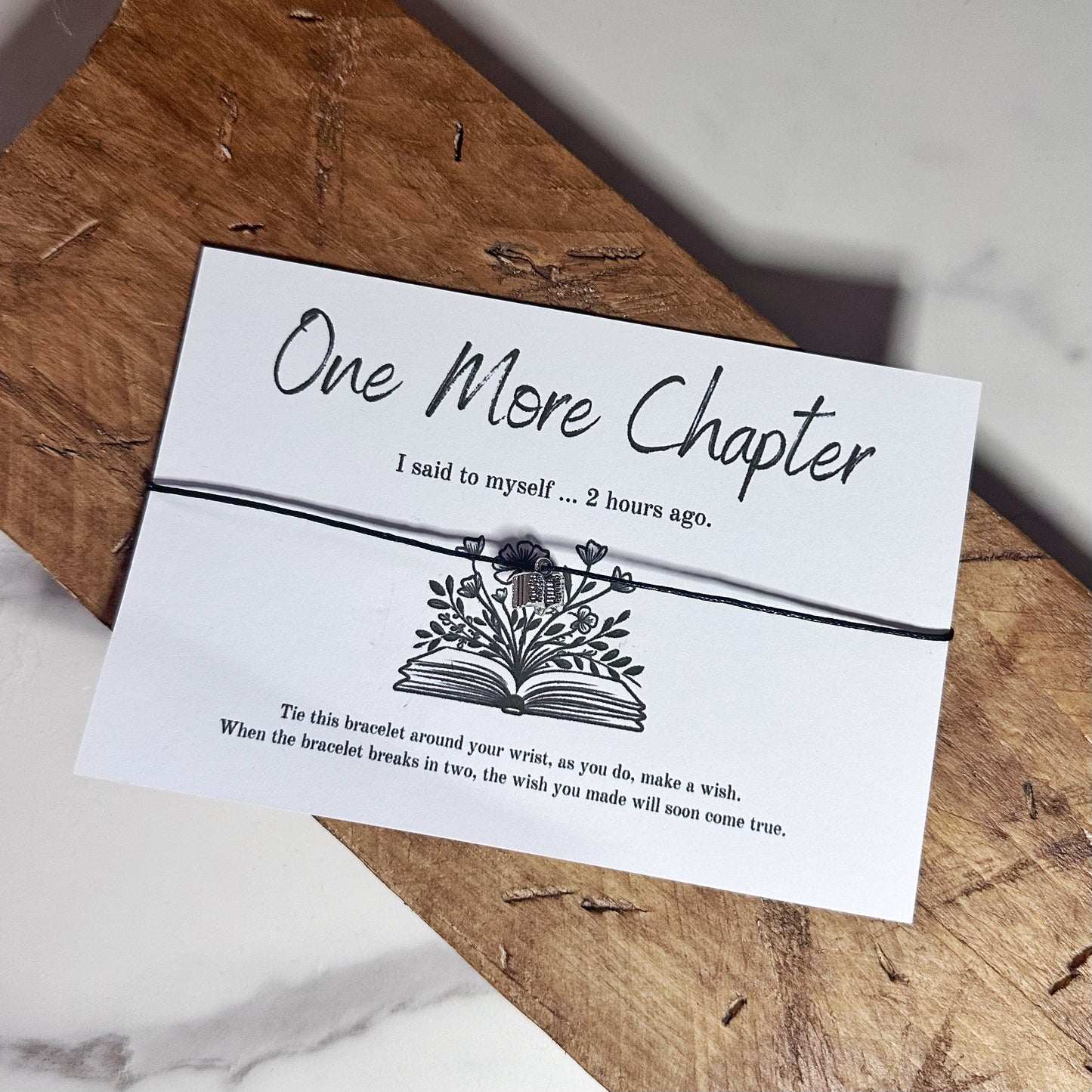 One More Chapter Wish Bracelet