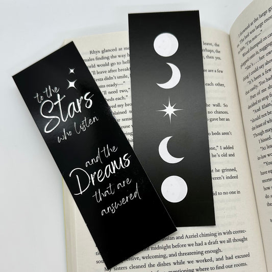 ACOTAR Bookmark, To The Stars Who Listen And The Dreams That Are Answered, ACOMAF Bookmark