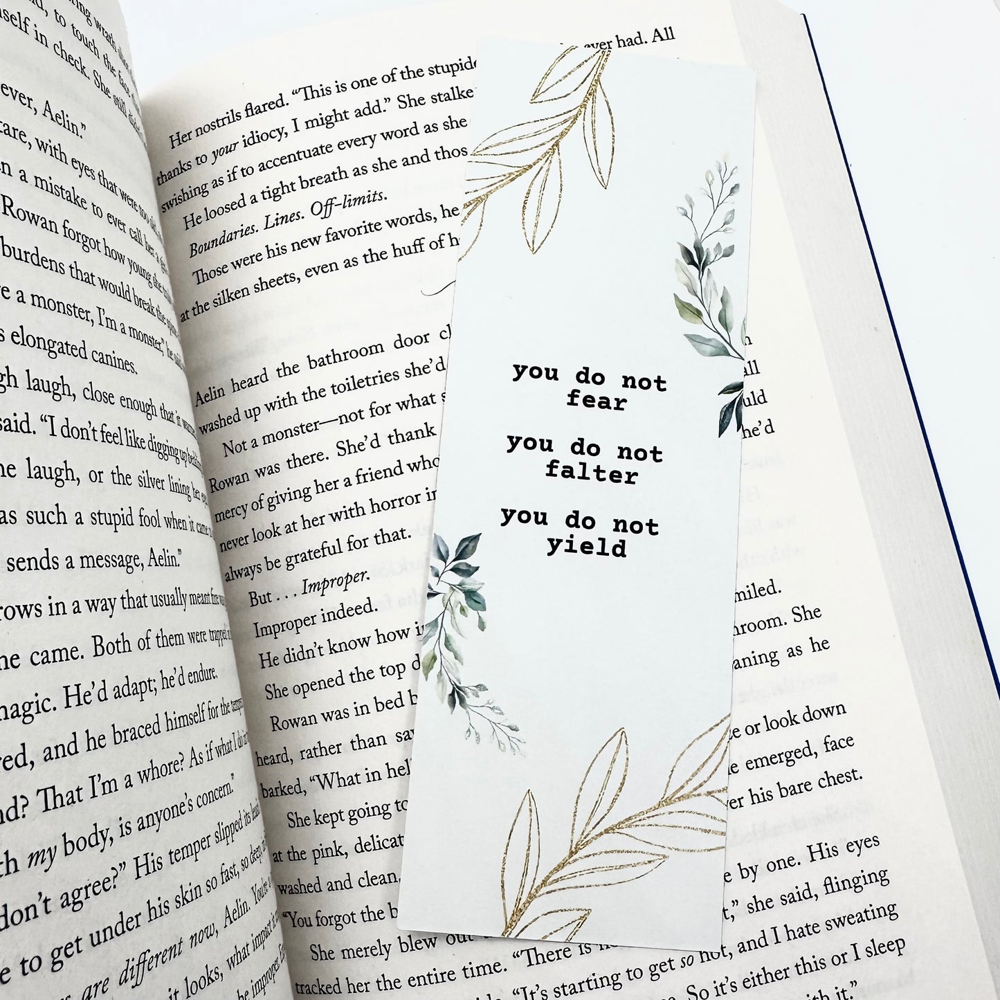 TOG/ACOTAR Bookmark, You Do Not Fear You Do Not Falter You Do Not Yield Bookmark