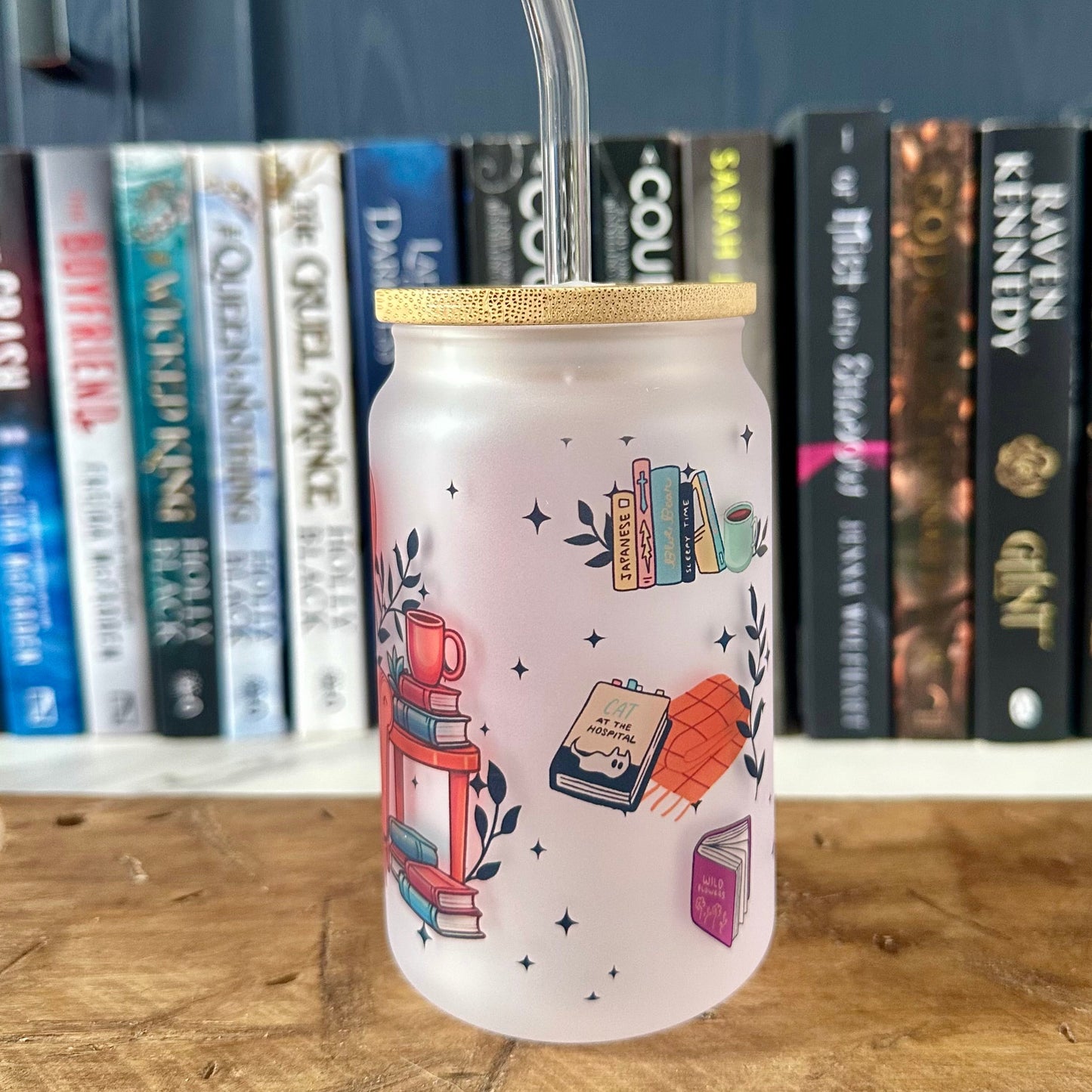 My Weekend Is All Booked Frosted Glass Tumbler