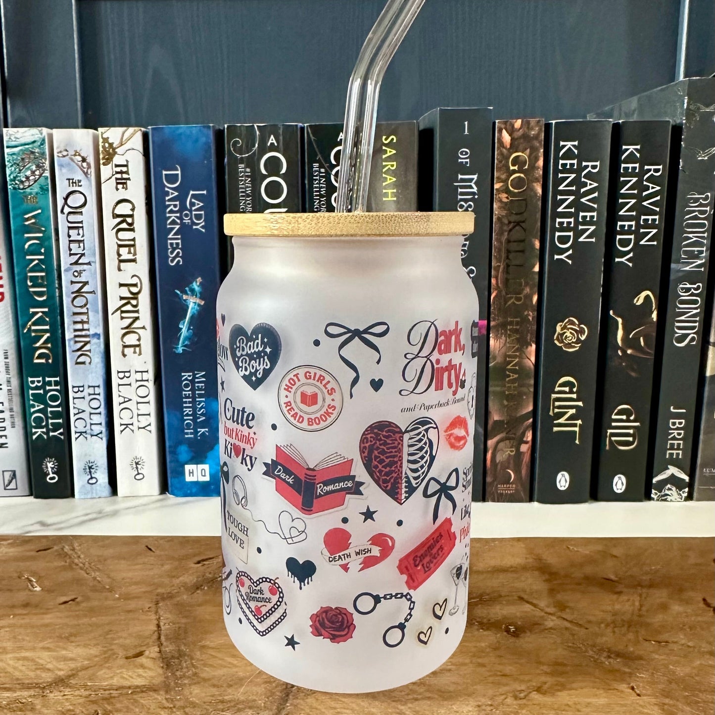 Smutty Scrapbook Frosted Glass Tumbler