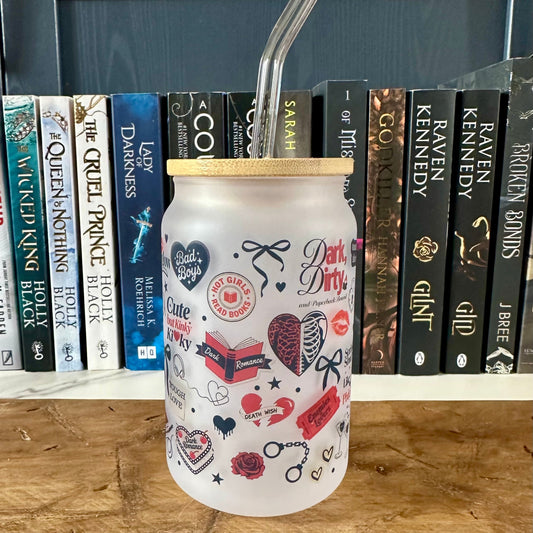 Smutty Scrapbook Frosted Glass Tumbler