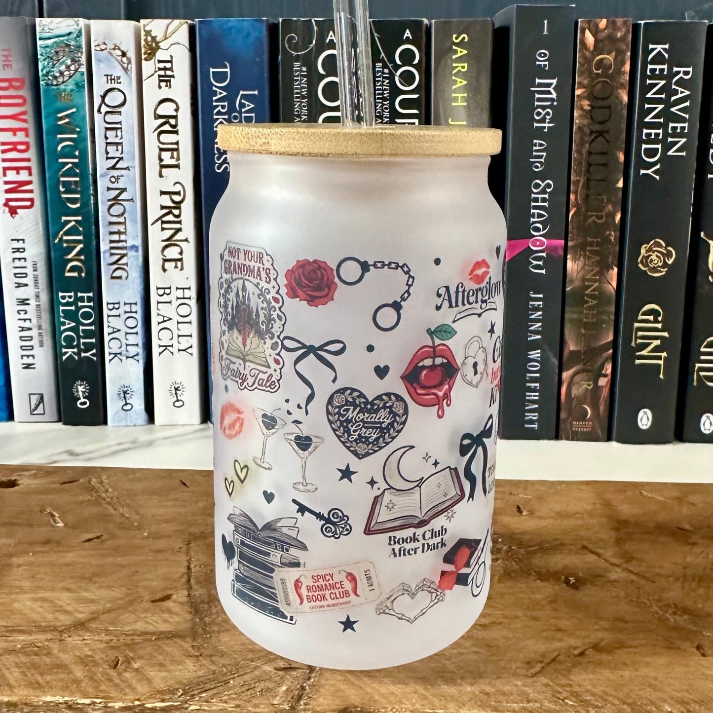 Smutty Scrapbook Frosted Glass Tumbler