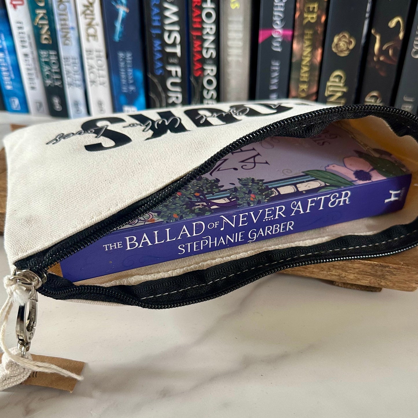 Just a Girl Who Loves Books – Canvas Accessory Pouch