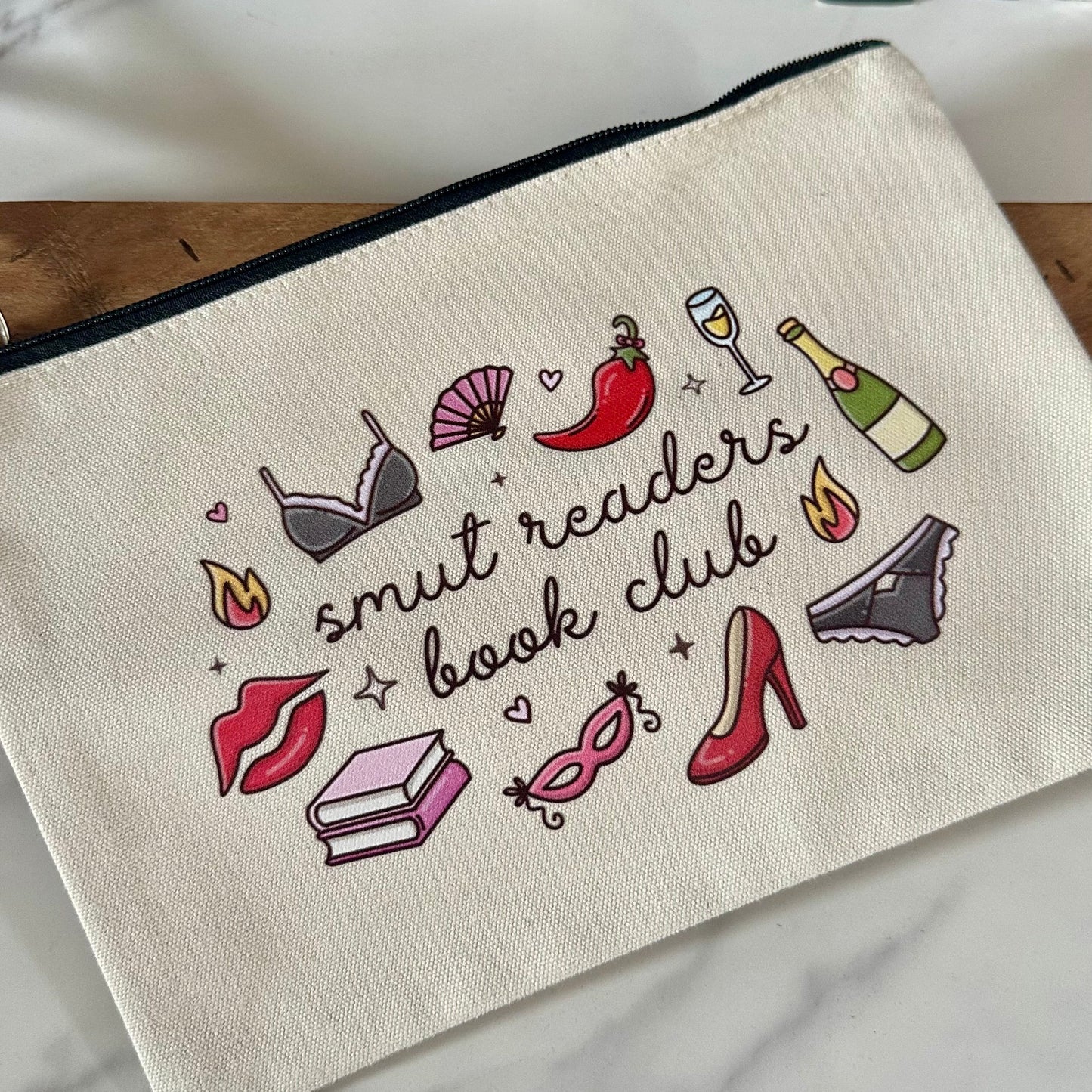 Smut Reader Bookclub - Accessory Zipper Pouch