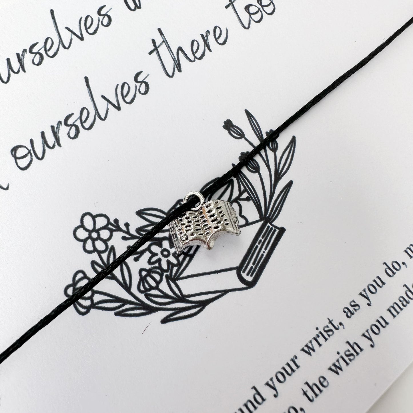 Book Wish Bracelet, We Lose Ourselves In Books