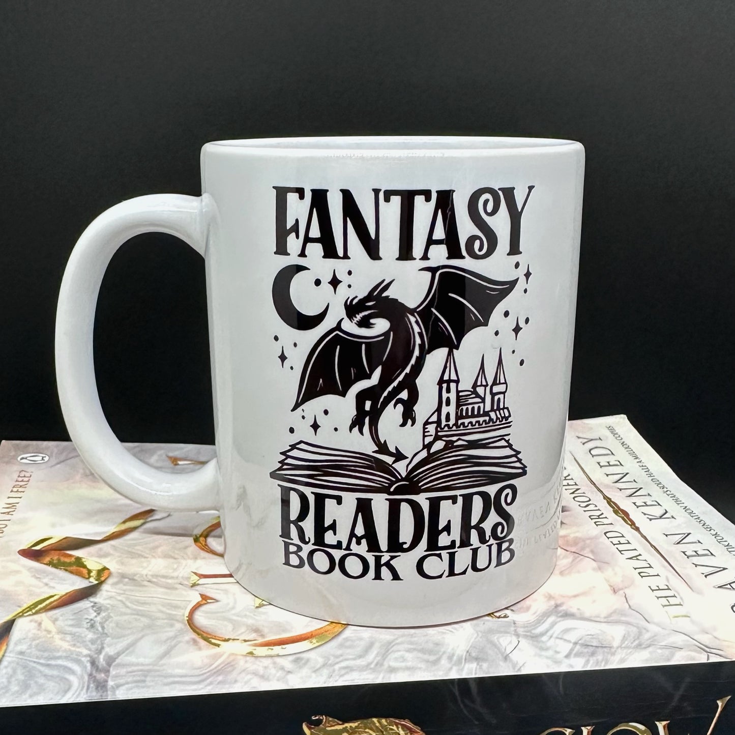 Fantasy Readers Book Club Tea Or Coffee Mug, Bookish Merch