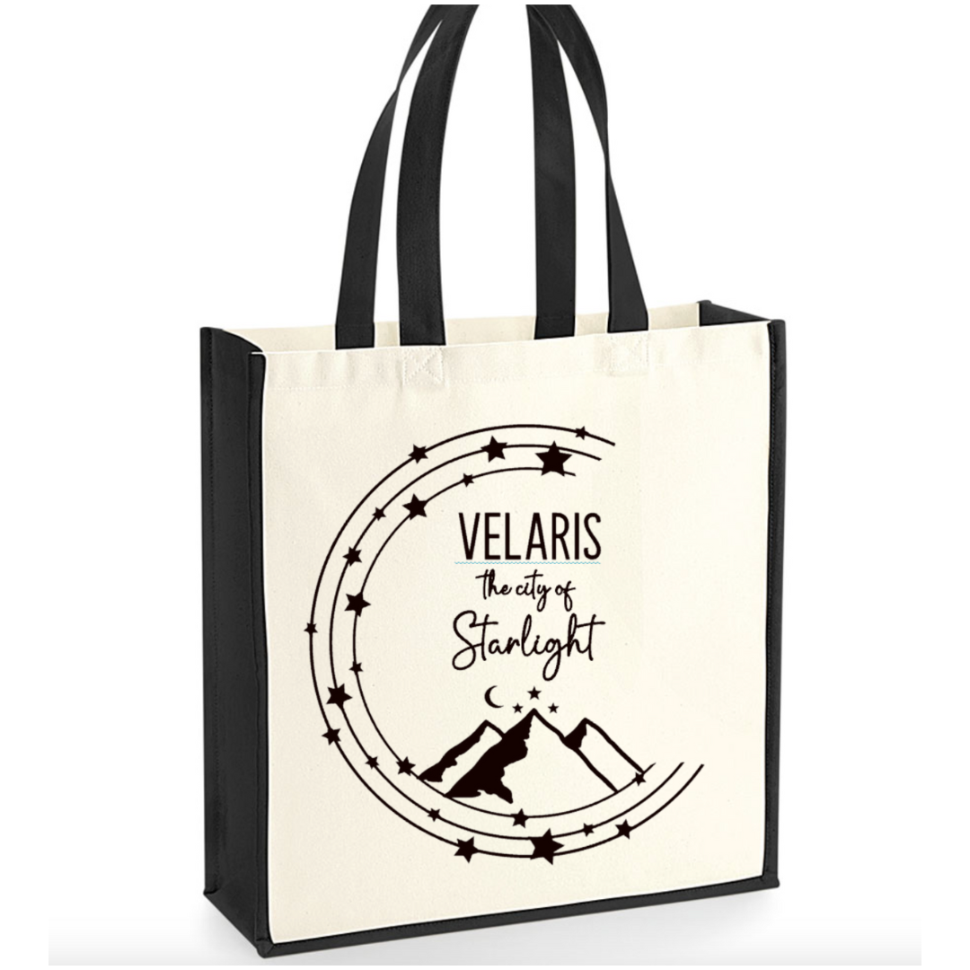 ACOTAR Tote Bag, Velaris The City Of Starlight Tote Bag, Cute Book Bag, Canvas Tote Bag, Book Shop Tote Bag